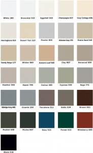 Quality Edge Color Chart | The Gutter Company